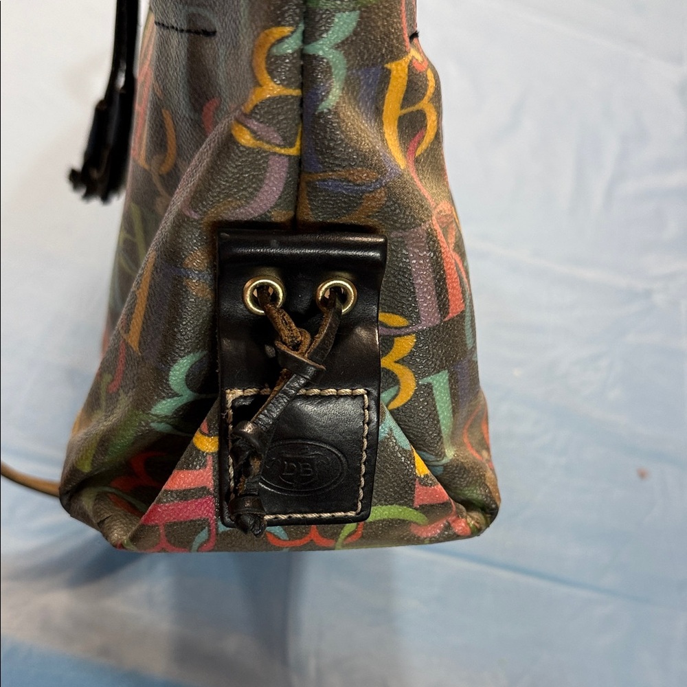 Dooney & Bourke Multicolor Logo Satchel - Picture 7 of 10